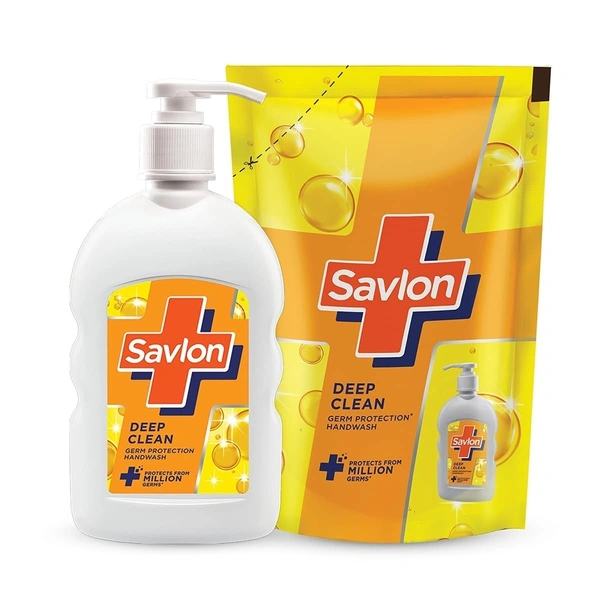 Savlon Deep Clean Handwash Pump 200ml+Refill FREE