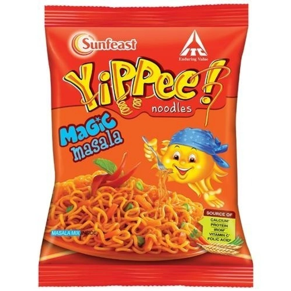 Sunfeast Yippee Noodles With Pencil FREE Long, Non-Sticky Noodles For Delicious And Fun Mealtime Moments