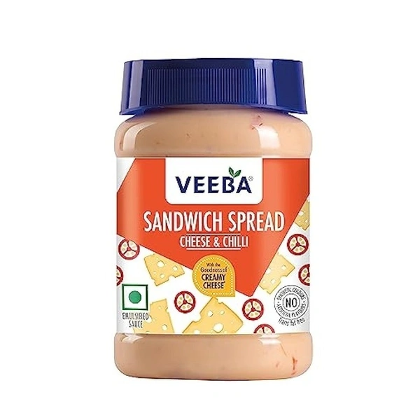 Veeba Sandwich Spread (Cheese & Chilli) Delicious Sandwich Spread For Quick, Creamy And Flavorful Bites Anytime 250gms