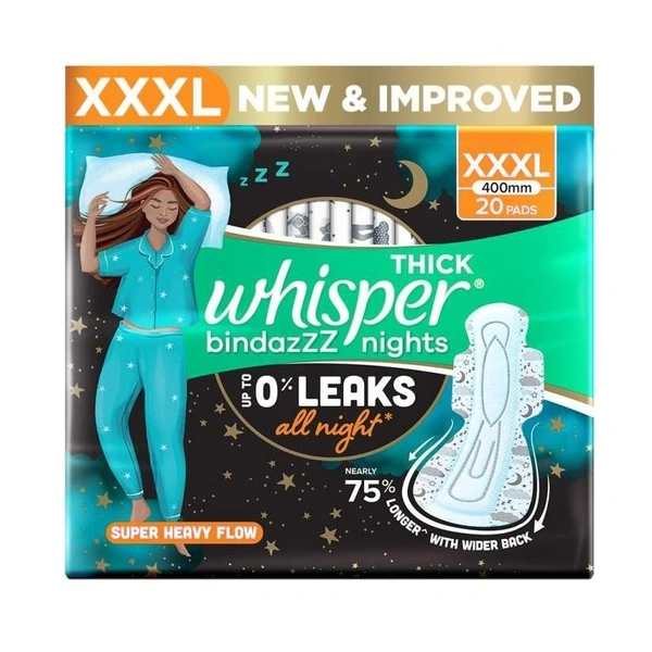 Whisper Bindazz Night XXXL 20 Pads