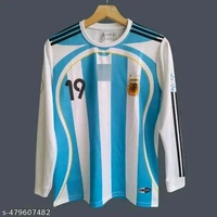 "Own a piece of history with Messi’s Argentina No. 19 jersey—his early national team days captured in a classic design. Premium fabric, authentic look, and perfect for die-hard fans. COD & fast shipping across India!" - Black, M