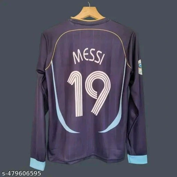 "Own a piece of history with Messi’s Argentina No. 19 jersey—his early national team days captured in a classic design. Premium fabric, authentic look, and perfect for die-hard fans. COD & fast shipping across India!" - Black, XXL