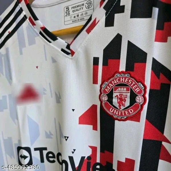 "Show your Red Devils pride with this classic Manchester United jersey. Featuring premium fabric and authentic detailing, it's perfect for match days or everyday wear. A must-have for every true fan. COD & pan-India shipping available!" - Black, XXL