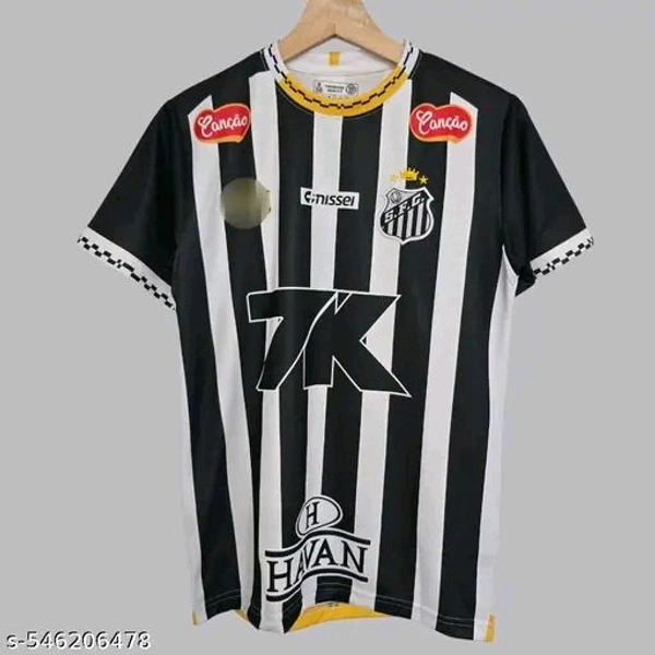 "Relive Neymar’s early magic with the classic Santos jersey. Featuring authentic detailing and breathable fabric, it’s perfect for fans who’ve followed his journey from the start. Stylish, comfortable, and ready to ship across India with COD!" - Black, XXL