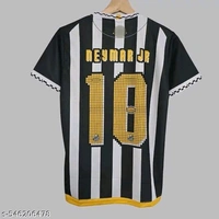 "Relive Neymar’s early magic with the classic Santos jersey. Featuring authentic detailing and breathable fabric, it’s perfect for fans who’ve followed his journey from the start. Stylish, comfortable, and ready to ship across India with COD!" - Black, XXL