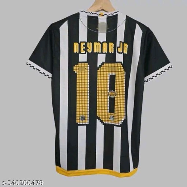 "Relive Neymar’s early magic with the classic Santos jersey. Featuring authentic detailing and breathable fabric, it’s perfect for fans who’ve followed his journey from the start. Stylish, comfortable, and ready to ship across India with COD!" - Black, XXL