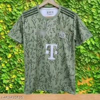 "Stand out with this unique olive green floral jersey featuring a sleek pattern and minimalist design. Lightweight, breathable, and perfect for casual wear or training. A bold twist on football fashion. COD & pan-India shipping available!" - Black, XXL