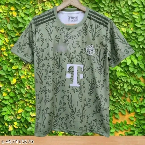 "Stand out with this unique olive green floral jersey featuring a sleek pattern and minimalist design. Lightweight, breathable, and perfect for casual wear or training. A bold twist on football fashion. COD & pan-India shipping available!" - Black, XXL