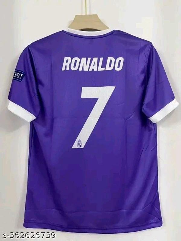 "Flash back to greatness with the iconic Purple Ronaldo 7 Real Madrid jersey. Stylish, comfortable, and unforgettable—just like CR7’s prime. A must-have for every Madridista. COD & quick delivery across India!" - Black, XXL