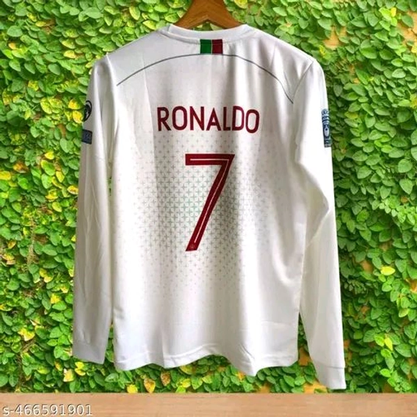 "Show your support in style with the Ronaldo Portugal jersey. Premium fabric, sharp detailing, and a comfortable fit make it perfect for match day or casual wear. Celebrate CR7’s legacy with every wear. COD & fast delivery across India!" - Black, XXL