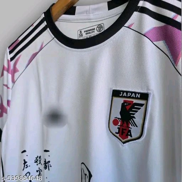 "Fuse football with anime in this Japan jersey featuring Zoro from One Piece. Bold graphics, premium fabric, and a unique tribute to both samurai spirit and soccer passion. Perfect for anime lovers and fans alike. COD & pan-India delivery!" - Black, M