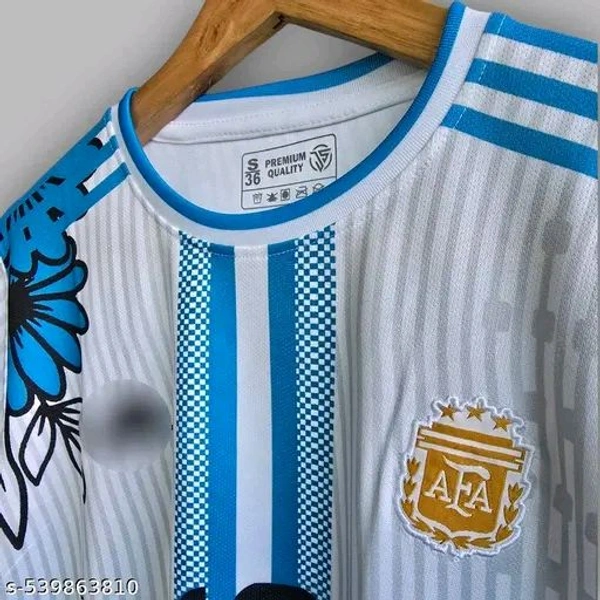 "Unleash bold style with this unique Messi Argentina No. 10 jersey—featuring dragon & floral artwork in electric blue. A perfect blend of tradition and creativity for true fans. Premium feel, standout design. COD & fast pan-India delivery" - Black, XL