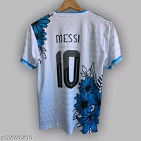 "Unleash bold style with this unique Messi Argentina No. 10 jersey—featuring dragon & floral artwork in electric blue. A perfect blend of tradition and creativity for true fans. Premium feel, standout design. COD & fast pan-India delivery" - Black, XL