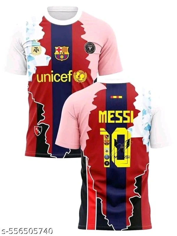 Messi Tribute Multi-Club Jersey
Celebrate Lionel Messi’s legendary journey with this bold, colorful jersey featuring Argentina, Barcelona, PSG, Inter Miami, and more. Iconic number 10 and Messi signature print on the back. A must-have for fans! - Black, XXL