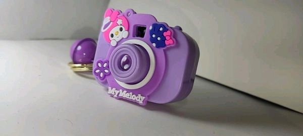 My Melody Projector Keychain | Cute Camera Shape Light Keychain for Girls - Free size