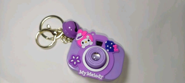 My Melody Projector Keychain | Cute Camera Shape Light Keychain for Girls - Free size