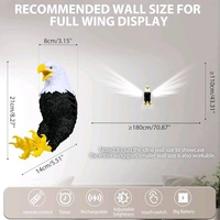 Eagle Wall LAMP  - Black