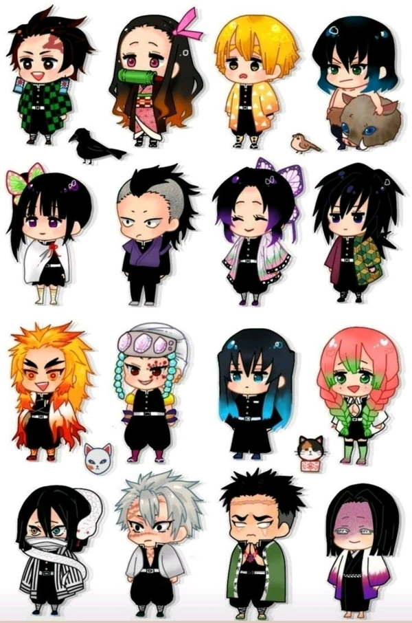 Sticklet  Anime Characters  - Different