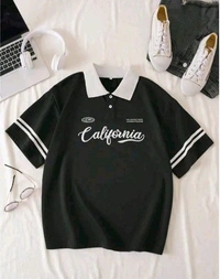 Oversized Polo T Shirts  - White, XXL