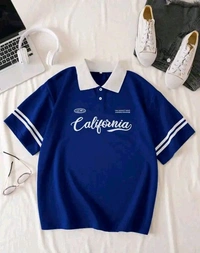 Oversized Polo T Shirts  - White, XXL