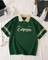 Oversized Polo T Shirts  - White, XXL