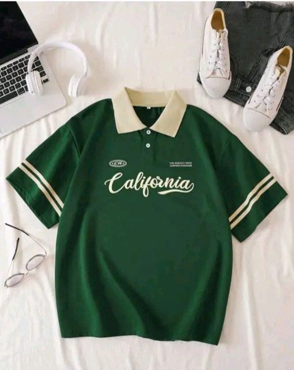 Oversized Polo T Shirts  - White, XXL