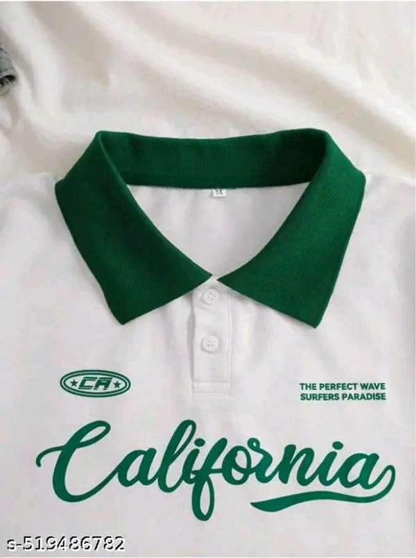 Oversized Polo T Shirts  - White, XXL
