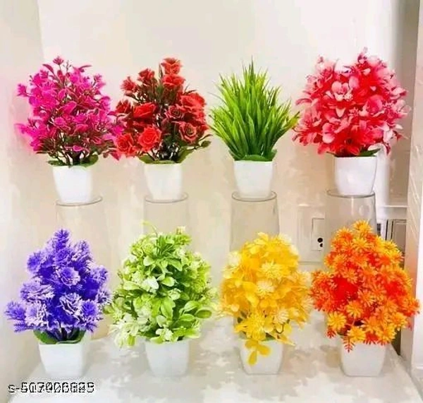 great and attractive look artificial plant for home office - Blue