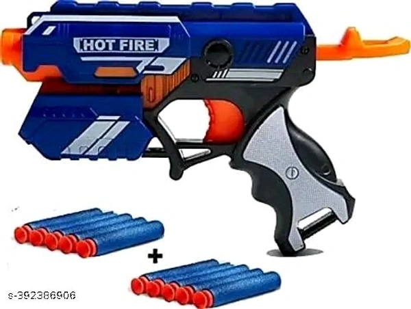 Urban Tech  *Ravishing Kids Gun Toys*
Assembly Required: No
BIS/ISI Certification Number: 9200112505
Material: Plastic
Net Quantity (N): 1
Recommended Age: Above 4-6 Years
Type: Bullet Gun
