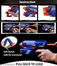 Urban Tech  *Ravishing Kids Gun Toys*
Assembly Required: No
BIS/ISI Certification Number: 9200112505
Material: Plastic
Net Quantity (N): 1
Recommended Age: Above 4-6 Years
Type: Bullet Gun
