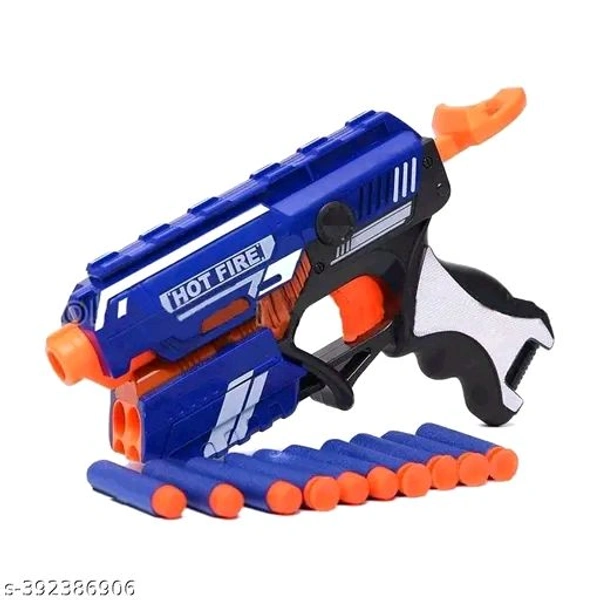 Urban Tech  *Ravishing Kids Gun Toys*
Assembly Required: No
BIS/ISI Certification Number: 9200112505
Material: Plastic
Net Quantity (N): 1
Recommended Age: Above 4-6 Years
Type: Bullet Gun
