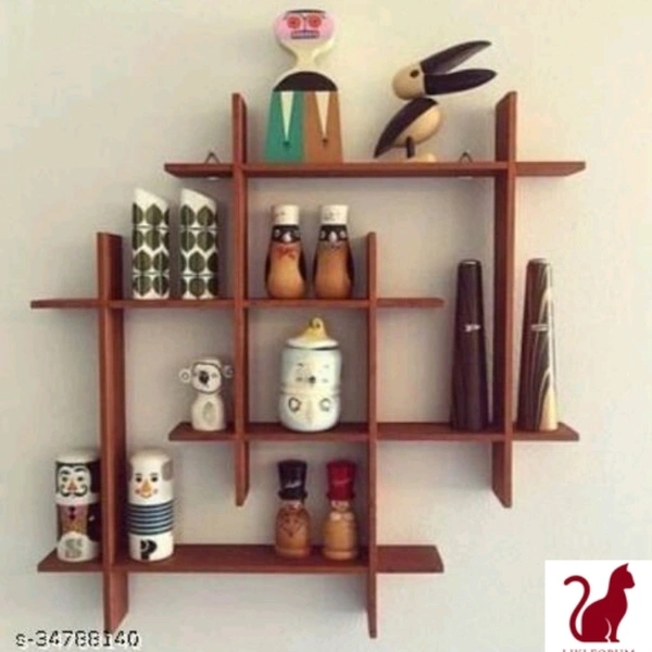 Floating wall shelves