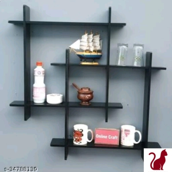 Floating wall shelves