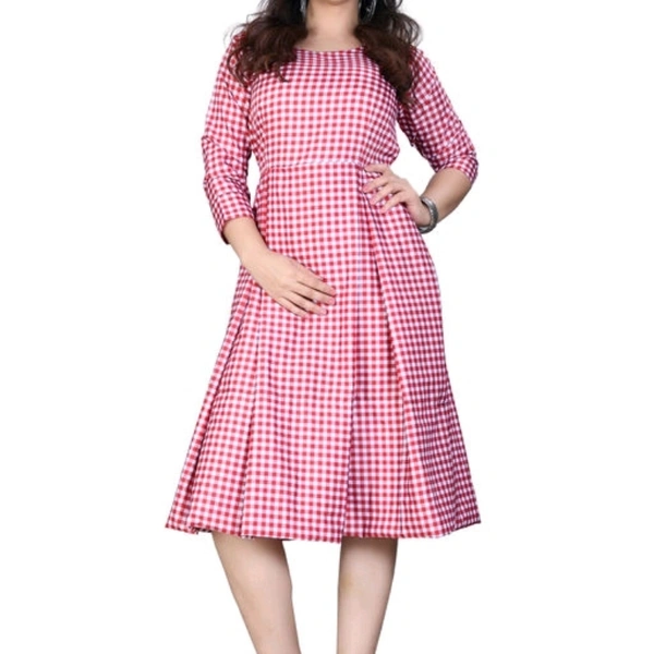 Pretty latest Women Crepe dress - S, Mention the colour below address when u order