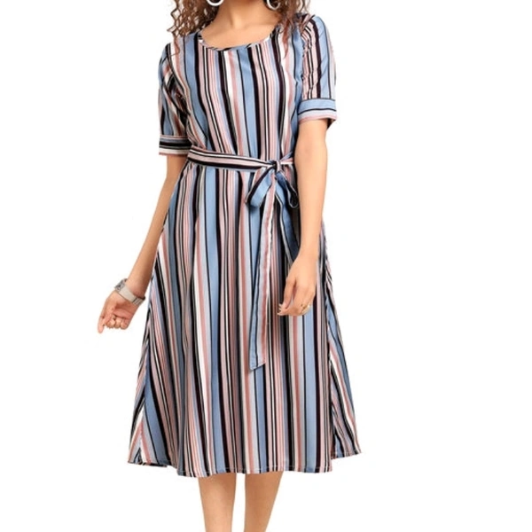 Pretty latest Women Crepe dress - M, Mention the colour below address when u order