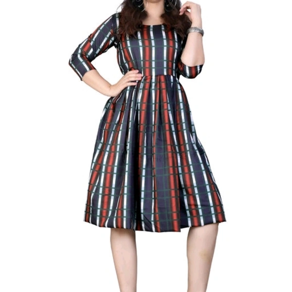 Pretty latest Women Crepe dress - M, Mention the colour below address when u order
