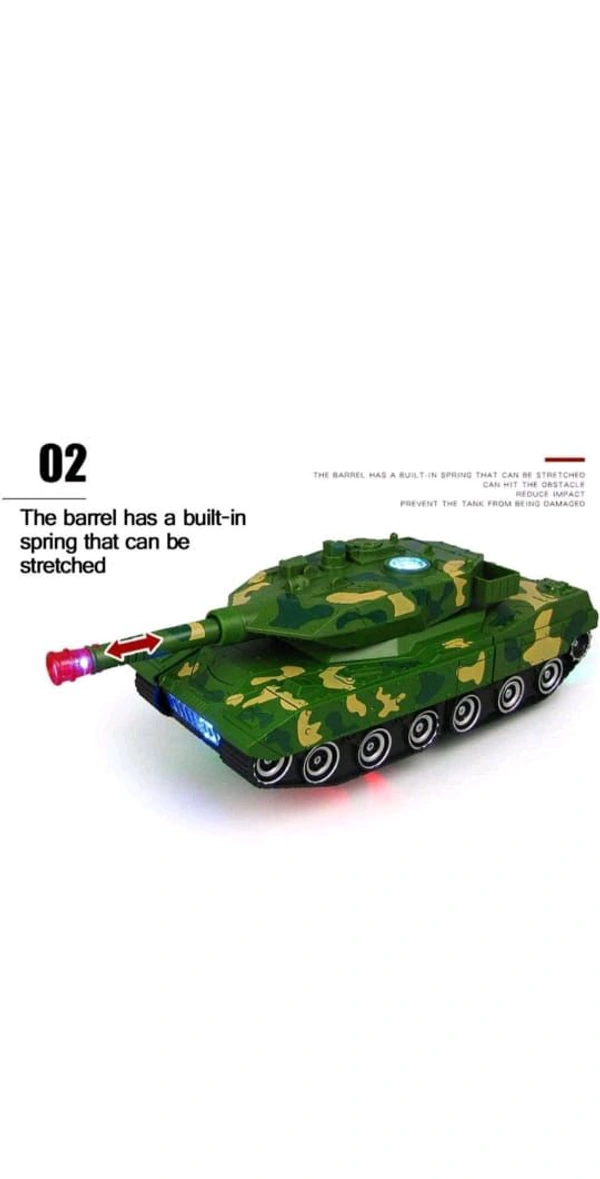 Tank Robot Smart Toy – Lights & Music ke Saath (Kids ke liye) - 10cm