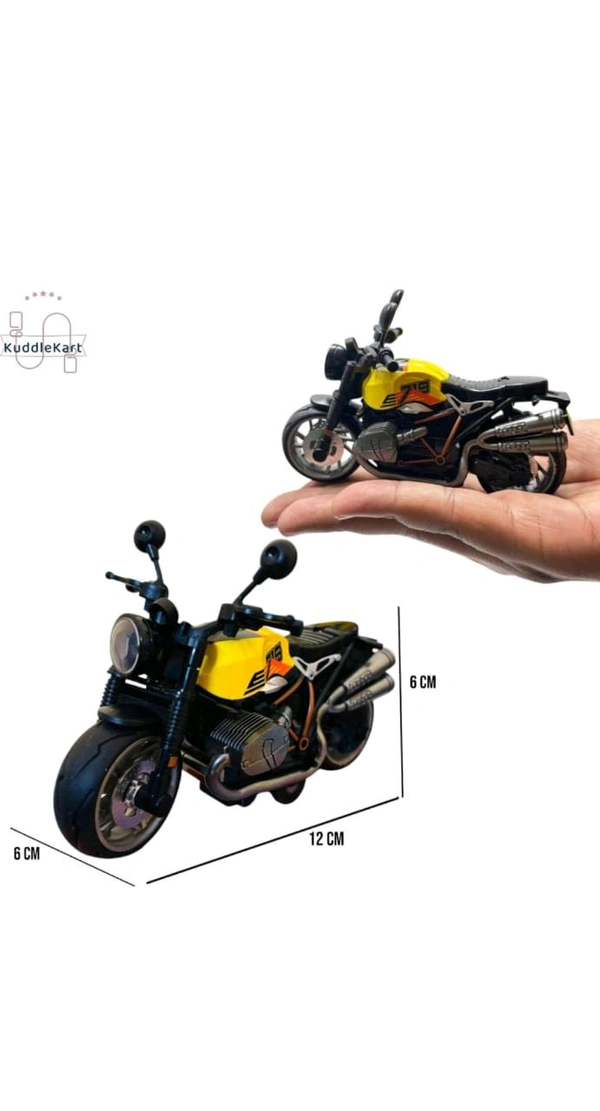 
Miniature Sports Bikel
 - 12×6×8 cm, Yellow-Black