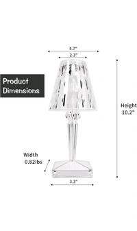 ✨ Crystal Clear Elegance — Ab Delhi ke Ghar Tak! 🏡💡
Stylish & Modern KolorFish Crystal Touch Lamp - 10.2×4.7 ×3.3