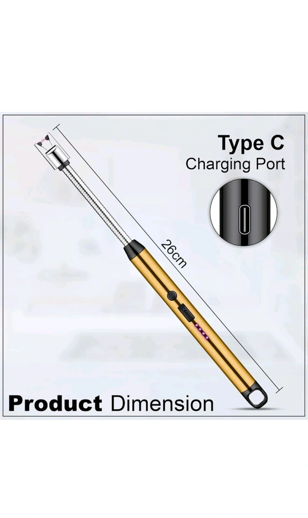 Rechargeable Electric Plasma Gas Lighter with Flexible Neck – USB Charging