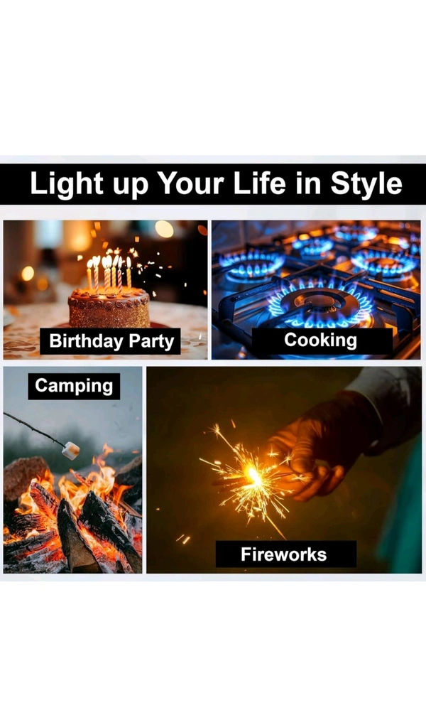Rechargeable Electric Plasma Gas Lighter with Flexible Neck – USB Charging