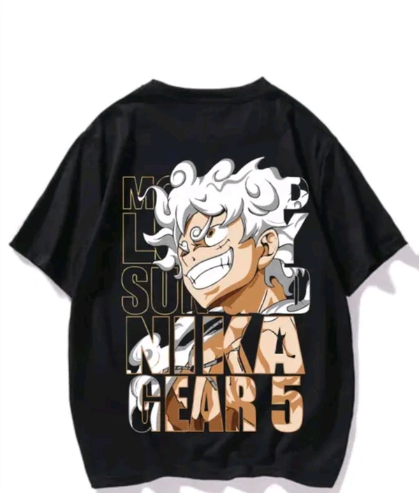 ZENTOR Anime Oversized Round Neck T Shirt - M