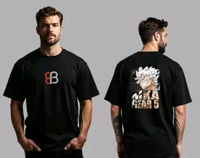 ZENTOR Anime Oversized Round Neck T Shirt - M