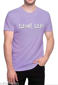 ZENTOR  Men's T Shirt Street Wear Funky Look - Lilac Bush, L