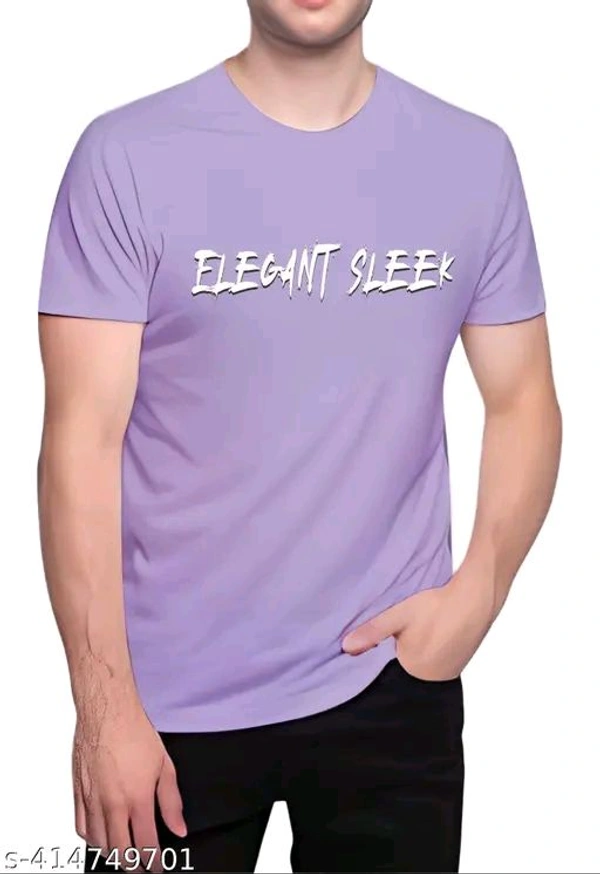 ZENTOR  Men's T Shirt Street Wear Funky Look - Lilac Bush, L