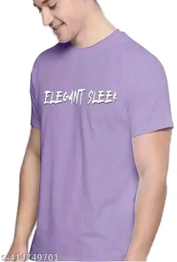 ZENTOR  Men's T Shirt Street Wear Funky Look - Lilac Bush, L