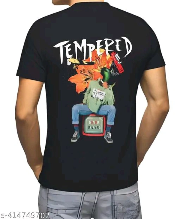 ZENTOR  Men's T Shirt Street Wear Funky Look - Black, M
