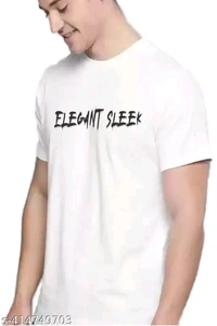 ZENTOR  Men's T Shirt Street Wear Funky Look - White, S