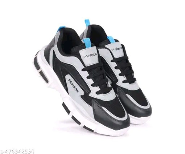 ZENTOR Letest new trending casual white shoes,casual shoes for men casual shoes for men new retro shoes for men white sneakers magic shoes basket ball shoes running shoes walking shoe - IND-6, Black