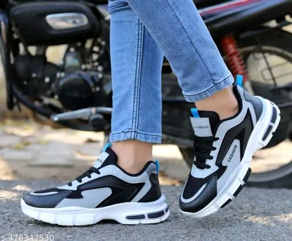 ZENTOR Letest new trending casual white shoes,casual shoes for men casual shoes for men new retro shoes for men white sneakers magic shoes basket ball shoes running shoes walking shoe - IND-7, Black